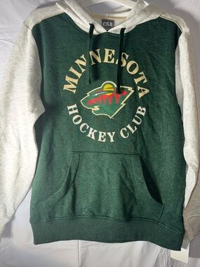 Minnesota Hockey Club Green and gray Hooded Sweatshirt